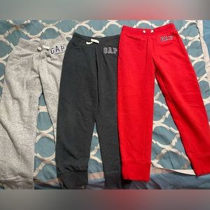 Gap boys jogger sweats, three pair